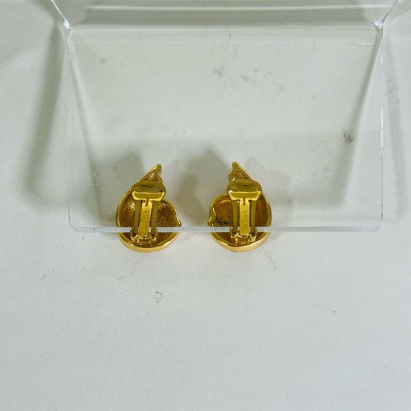 80s Vintage Dior Comma clip on Earrings - Picture 5 of 6
